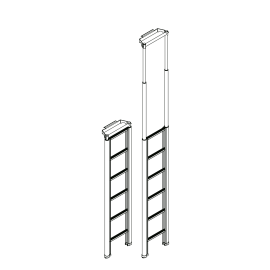 E6 (Echelle Téléscopique 6 échelons) 167 à 299 cm