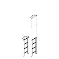 E4  (Echelle Téléscopique 4 échelons) 106 à 238 cm