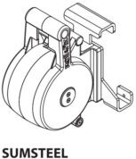 Boitier de sangle pour galerie MTS acier