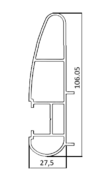 Boitier de sangle pour galerie T-Rack 2026